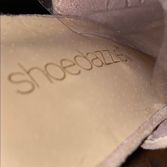 ❤️GIFTED❤️Shoe Dazzle suede peep-toe booties - Picture 10 of 11